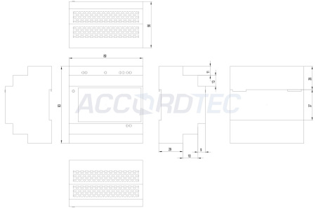 ББП-30 DIN Блок бесперебойного питания ACCORDTEC, 12 В, 3 A